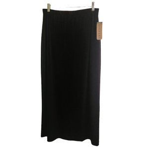 Vintage Evening Velvet Long Skirt Gothic Steampunk Black Size Large